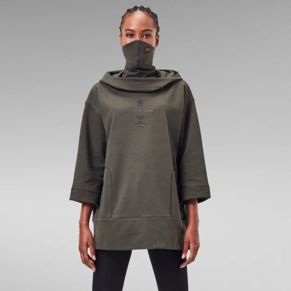G-Star Raw Oversized Hooded Sweater w/ Face Mask